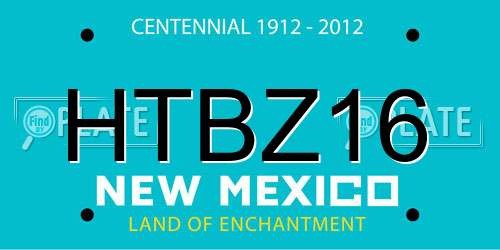 HTBZ16 New Mexico License Plate