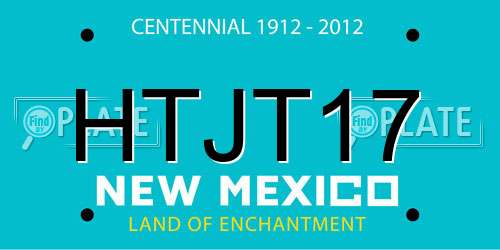 HTJT17 New Mexico License Plate