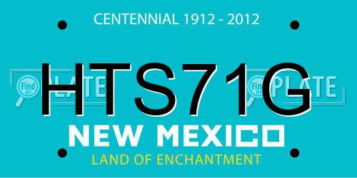 HTS71G New Mexico License Plate