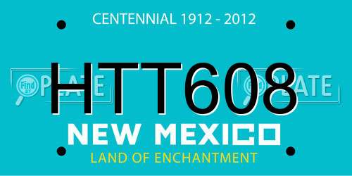 HTT608 New Mexico License Plate