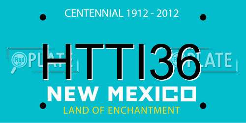 HTTI36 New Mexico License Plate