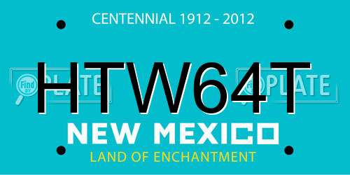 HTW64T New Mexico License Plate