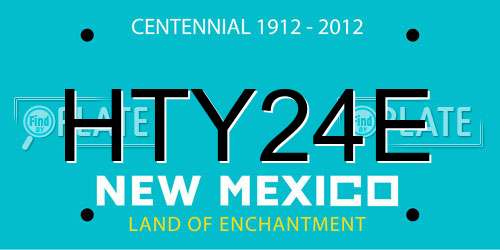 HTY24E New Mexico License Plate