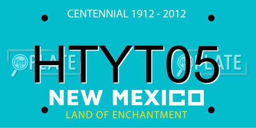 HTYT05 New Mexico License Plate