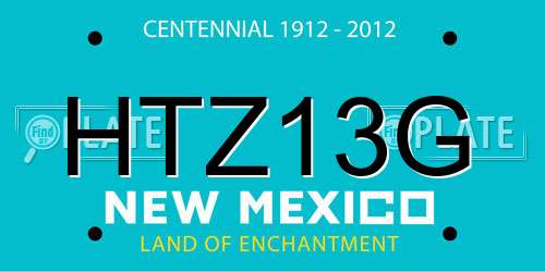 HTZ13G New Mexico License Plate
