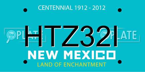 HTZ32I New Mexico License Plate