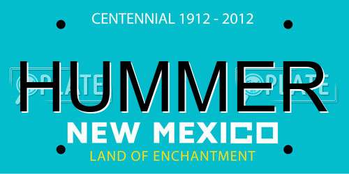 HUMMER New Mexico License Plate