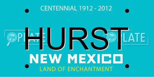 HURST New Mexico License Plate
