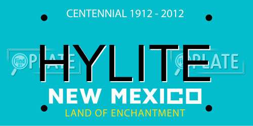 HYLITE New Mexico License Plate