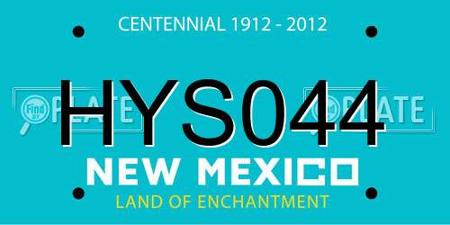 HYS044 New Mexico License Plate