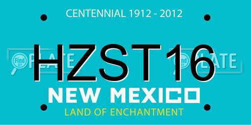 HZST16 New Mexico License Plate