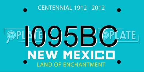 I095BC New Mexico License Plate