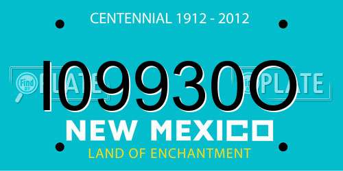 I09930O New Mexico License Plate