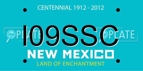 I09SSC New Mexico License Plate
