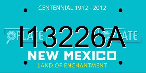 I13226A New Mexico License Plate