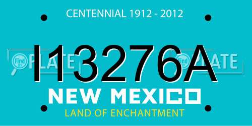 I13276A New Mexico License Plate