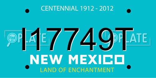 I17749T New Mexico License Plate