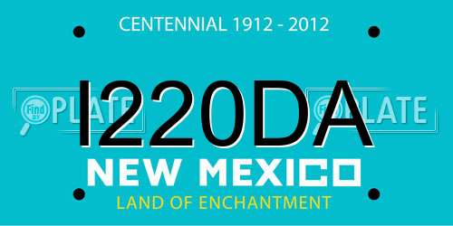 I220DA New Mexico License Plate