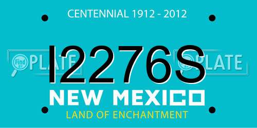 I2276S New Mexico License Plate