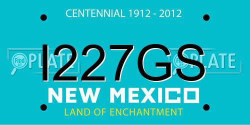 I227GS New Mexico License Plate