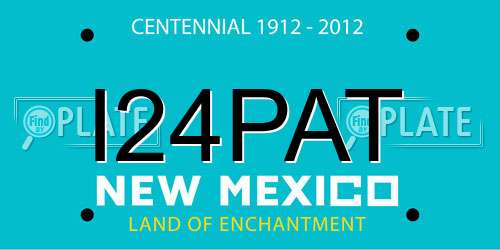 I24PAT New Mexico License Plate