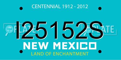 I25152S New Mexico License Plate