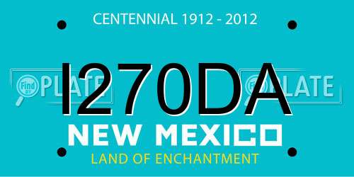 I270DA New Mexico License Plate