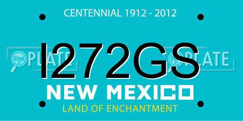 I272GS New Mexico License Plate