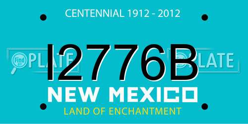 I2776B New Mexico License Plate