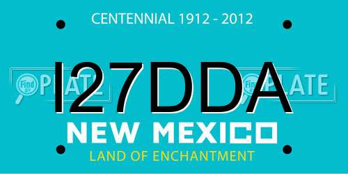 I27DDA New Mexico License Plate