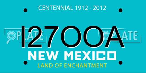 I27OOA New Mexico License Plate