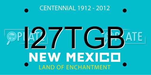 I27TGB New Mexico License Plate