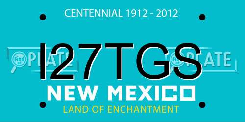 I27TGS New Mexico License Plate