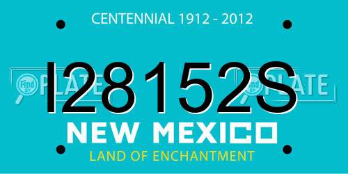 I28152S New Mexico License Plate