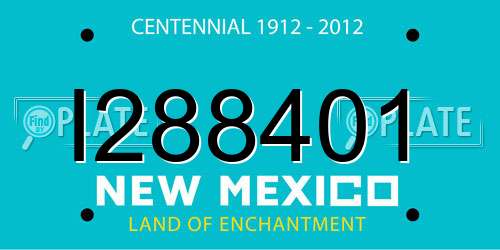 I288401 New Mexico License Plate