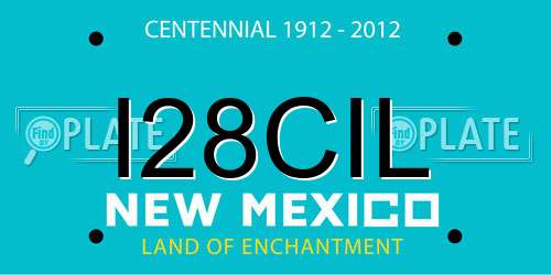 I28CIL New Mexico License Plate
