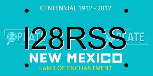 I28RSS New Mexico License Plate