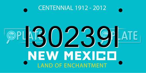 I30239I New Mexico License Plate