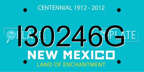 I30246G New Mexico License Plate