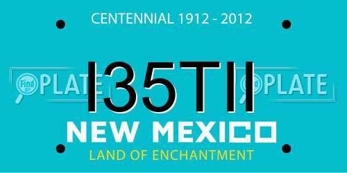 I35TII New Mexico License Plate