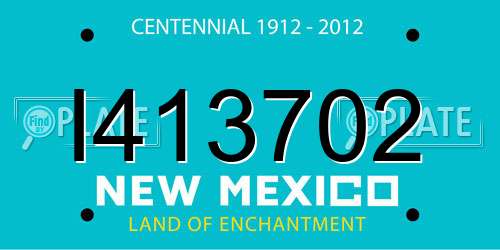 I413702 New Mexico License Plate
