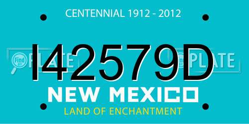 I42579D New Mexico License Plate