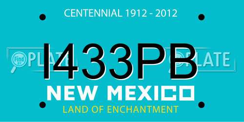 I433PB New Mexico License Plate