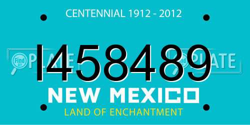 I458489 New Mexico License Plate