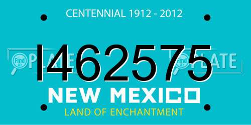 I462575 New Mexico License Plate