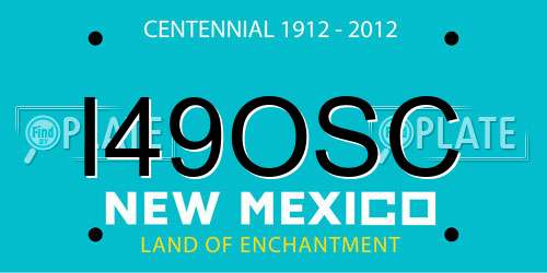I49OSC New Mexico License Plate