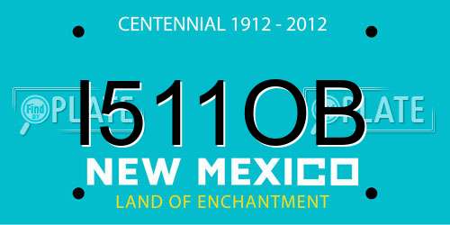 I511OB New Mexico License Plate