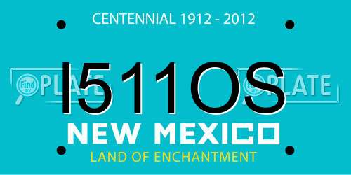 I511OS New Mexico License Plate