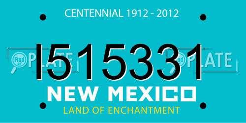 I515331 New Mexico License Plate
