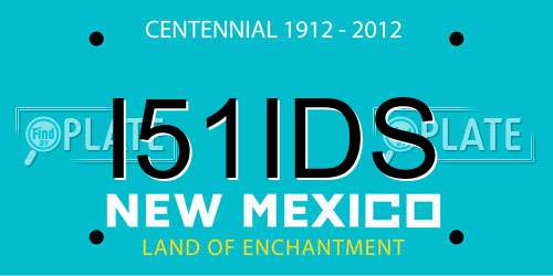 I51IDS New Mexico License Plate